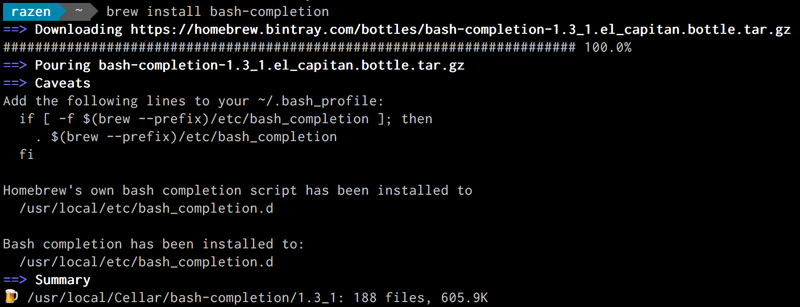 Install Bash Completion For Mac Os X Magepsycho Blog